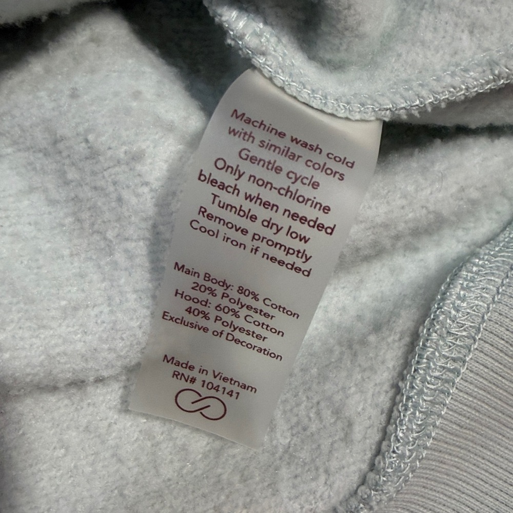 Calia Light Blue Green Zip-Up Hoodie - Picture 4 of 7